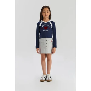 Bg Store Kız Çocuk Gri Etek