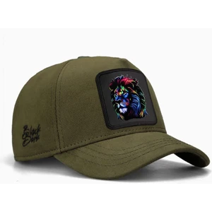 V1 Kids Baseball Renkli Aslan - 15 Kod Logolu Haki Çocuk Şapka (Cap)