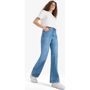 90's Wide Leg Yüksek Bel Düz Paça Uzun Jean Pantolon F1704AX25AU