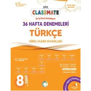 Okyanus 2026 8. Sınıf Türkçe Classmate 36 Hafta Denemeleri