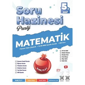 Nartest Yayınevi Nartest 5. Sınıf Prestij Matematik Soru Hazinesi