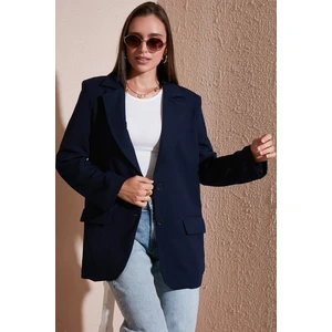 Relaxed Fit Mono Yaka Cepli Blazer Ceket Bayan Ceket 611BC00132