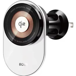 Rock W36 Qi2 Magsafe Transparan Kablosuz Şarjlı Araç Tutucu