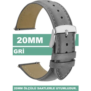 20mm Fossil-Welder-Wesse-Casio-Armani-Omega-Seiko-Tissot Saat Uyumlu Deri Saat Kordonu Kayışı MR2