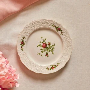 Vintage Rose Pasta Tabağı 20 cm Krem