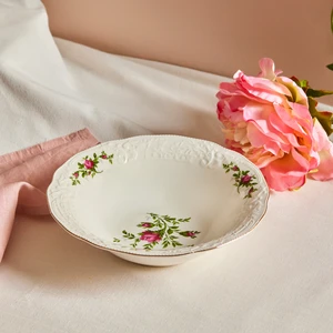 Vintage Rose Salata Kasesi 23 cm Krem