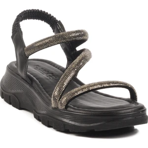 Siyah Kadın Sandalet T-005 Z