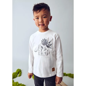 Erkek Çocuk Baskılı Sweatshirt Krem