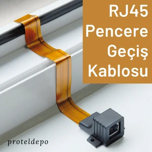 Irenıs RJ45 Ethernet Pencere Geçiş Kablosu, 10 Mbps