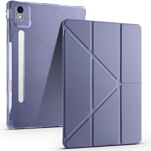 Lenovo Idea Tab Pro 12.7 TB-373FU Kılıf Tri Folding Kalem Bölmeli Standlı Kılıf Uyandırma Özellikli