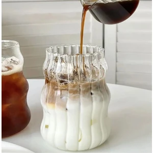 2 Li Isıya Dayanıklı Borosilikat Cam Uzun Bardak | Kahve ve Sunum Meşrubat Bardağı Pinterest 10CM