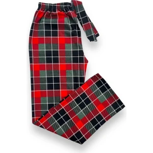 Ekose Desenli Beli Lastikli Unisex Pijama Altı