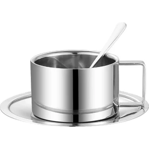 Çelik Kahve Fincan Seti 200ML