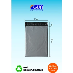 Cepsiz Kargo Poşeti 17 x 23 + 4 cm (100 Adet)