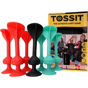 Tossit Silikon Dart Başlangıç Seti Kırmızı/Camgöbeği