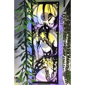 Nier Automata 2b 120X360 mm Uyumlu Oyun Pc Aksesuarı, Masaüstü Bilgisayar Fan Kapağı