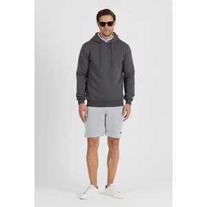 3 Ip Şardonlu Kapuşonlu Cepsiz Sweatshirt RD24KE054902