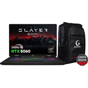 Game Garaj Slayer R9M XL-5060 C2 Amd Ryzen 9 8940HX 32GB Ram 1tb SSD RTX5060 17" Qhd+ 240Hz IPS Freedos Oyuncu Laptop