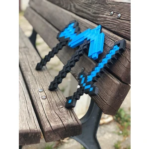 Alisa 3D Minecraft Çocuk Oyuncak 3'lü Set 25 Cm/ Elmas Kazma-Kılıç-Balta Seti