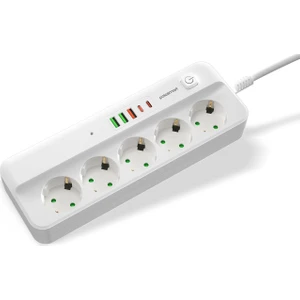 MP21 Akım Korumalı Uzatma Kablosu Priz 2 Metre Beyaz