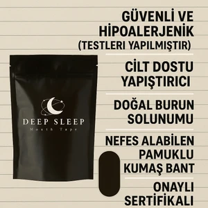 Deep Sleep Uyku İçin Horlamayı Önleyici Ağız Bandı Sağlıklı Uyku Rahat Nefes 