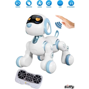 Oyuncak Full Fonksiyon Uzaktan Kumandalı El Sensörlü Şarjlı Işıklı Müzikli Dansçı Robot Köpek
