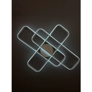 Yüksek Aydınlatmalı Dikdörtgen Beyaz Şık Tavan Plafonyer LED Avize, 3 Renk Aydınlatma