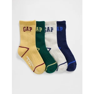 Bebek Çok Renkli Gap Logo Crew Çoraplar (4’lü)