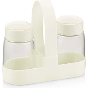 Tuzluk Biberlik Set Qlux Masaüstü Tuzluk Biberlik Kürdanlık Set 100 ml Tuzluk Seti