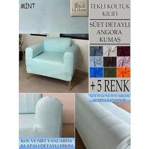 GL Home Süet Detaylı Angora Kumaş Tekli Komple Giydirme Tekli & Berjer , Bohem, Porto, Vb Model Koltuk Kılıfı