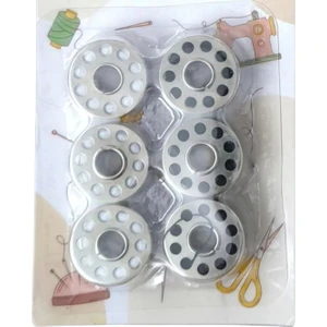 Masura Ipli 6'lı Metal Siyah-Beyaz