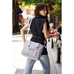 Sn 4012 Suya Dayanıklı Çok Bölmeli Krinkıl Çanta Kol Çantası Omuz