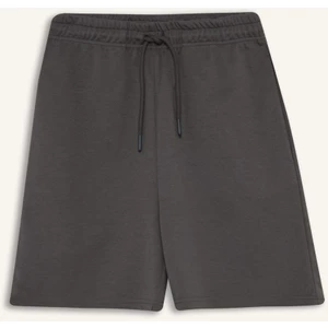 Beli Bağcıklı Basic Düz Bermuda Şort F7997AX25AU