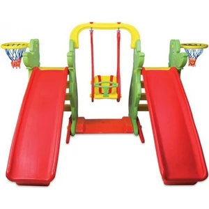 King Kids Kaydıraklı Salıncak Set C Yeşil