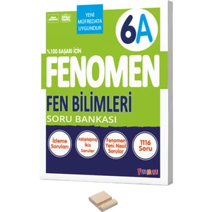 Fenomen Yayıncılık 6. Sınıf A Serisi Fen Bilimleri Soru Bankası ve Telefon Tutucu