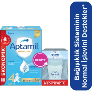 4 Devam Sütü 1200 gr 1 Yaş+ + Aptamil Suluk Hediye