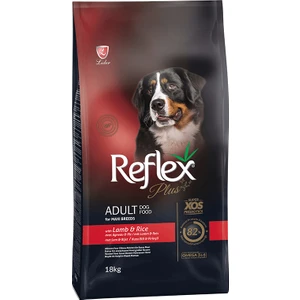Reflex Plus Kuzu Etli ve Pirinçli İri Irk Yetişkin Köpek Maması 18 Kg