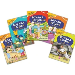 Renklerle Güzel Dinim Boyama Kitabı Set (5 Kitap) - Asuman Kılıç