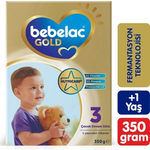 Gold 3 Toz Devam Sütü 350 gr – 1-3 Yaş Bebekler için Vitamin ve Mineral Takviyeli, Türkiye Üretimi
