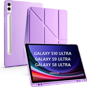 Samsung Galaxy Tab S10/S9/S8 Ultra 14.6inç Kılıf Kalem Bölmeli Trifolding Case X900-10-20