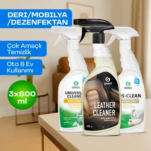 3'lü Yüzey Bakım Seti - Deri/mobilya/dezenfeksiyon