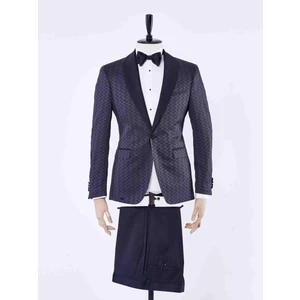 Siyah Erkek Slim Fit Çıkma Şal Yaka Smokin Takım