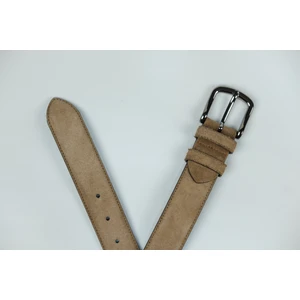 The Booss %100 Deri 3.5 cm Tbk 020 Süet Vizon Düz