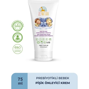Le Natura , Vegan ve Prebiyotikli Bebek Pişik Kremi - Sarı Kantaron Özlü ve Hodan Yağlı 75 ml