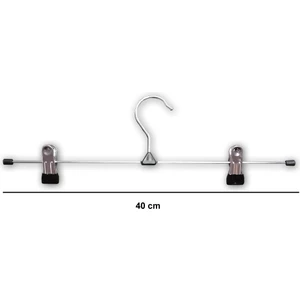 10 Adet Mandallı Tel Etek Pantolon Askısı 40 cm