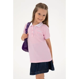 U.s. Polo Assn. Kız Çocuk Açık Pembe Tişört Basic 50310223-VR078