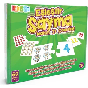 Eğitici Oyuncak Eşleştir Mukavva Puzzle Sayma EDU-1003