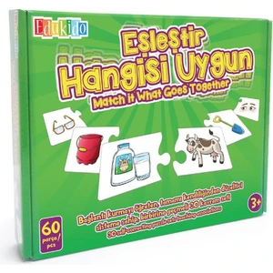 Eğitici Oyuncak Eşleştir Mukavva Puzzle Hangisi Uygun Edu-1011