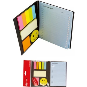 Katlanıp Taşınabilir Yapışkanlı Not Kağıtları Notluk Post-It Seti