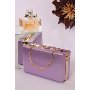 Weembag 107 Saten Canel Abiye Çanta | Modern Çizgili Tasarım